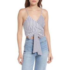 NWT Treasure & Bond Womens Strap Wrap Camisole Top Size Small Adjustable‎ Straps